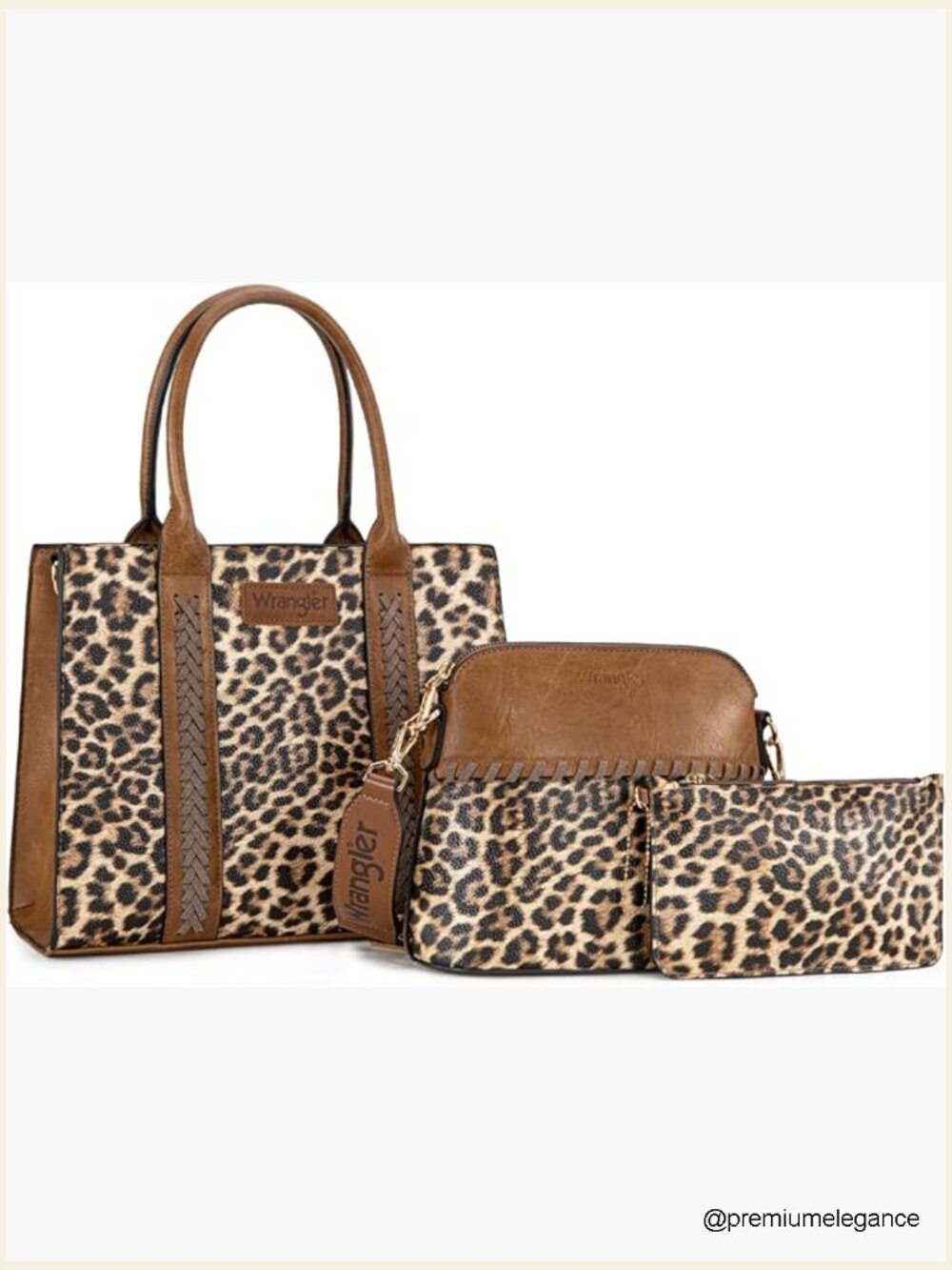 3-Piece Tote Crossbody Handbag Set with Strap